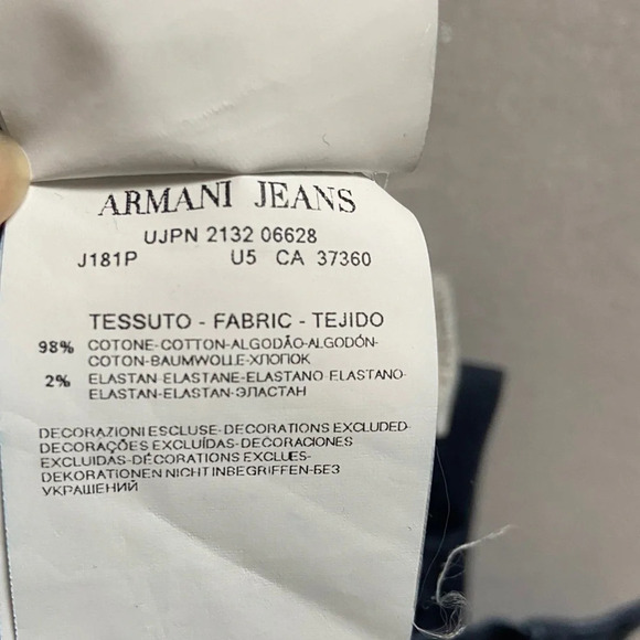 Armani high rise skinny denim jeans Sz 27 - Picture 5 of 13
